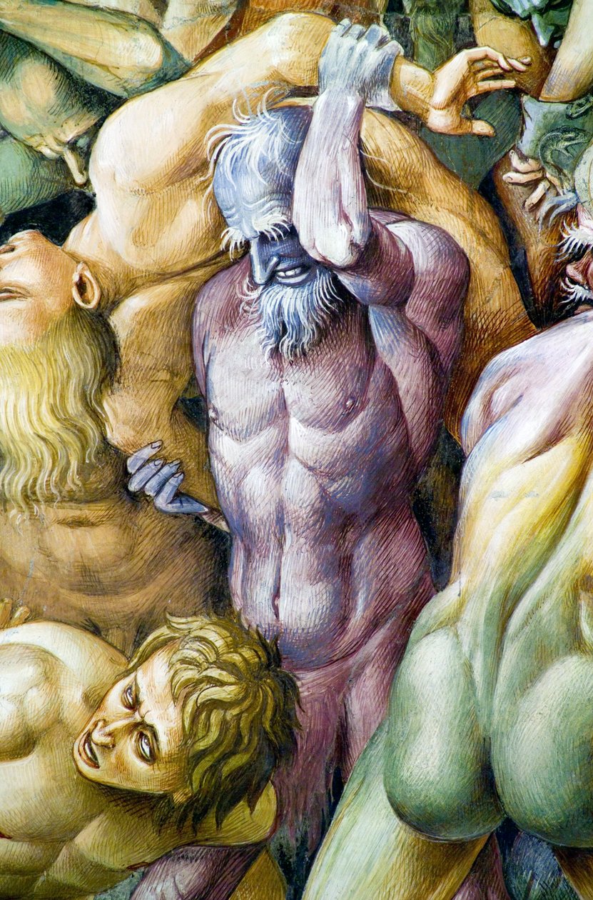 Condenados en el infierno, del ciclo de frescos del Juicio Final de Luca Signorelli