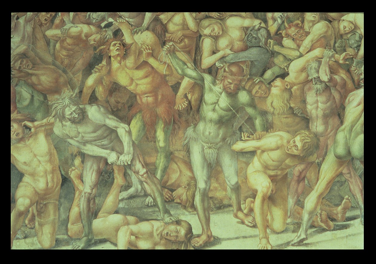 El infierno, del Juicio Final (detalle) de Luca Signorelli