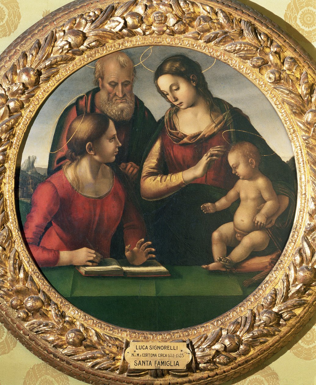 Sagrada Familia con Santa Catalina de Luca Signorelli