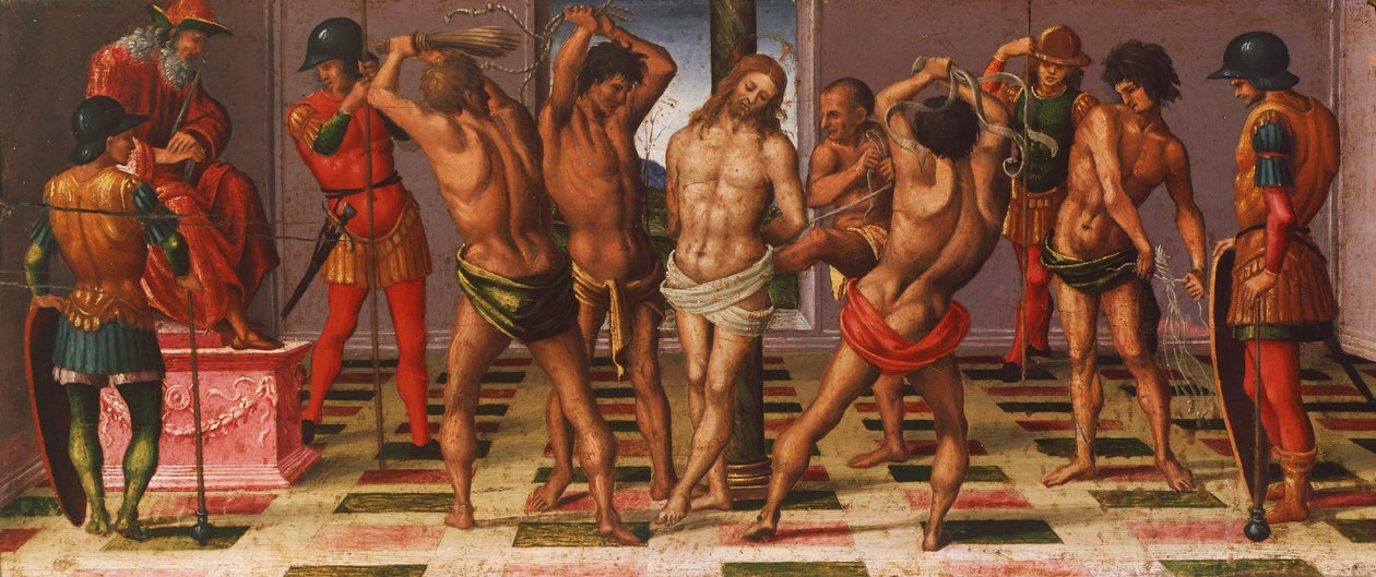 Historias de Cristo: flagelación de Luca Signorelli