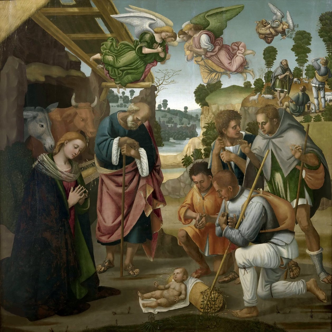 La Adoración de los Pastores, 1522 de Luca Signorelli