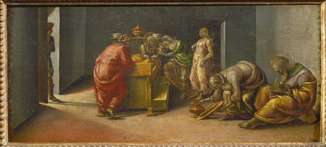 El nacimiento de San Juan Bautista ... de Luca Signorelli