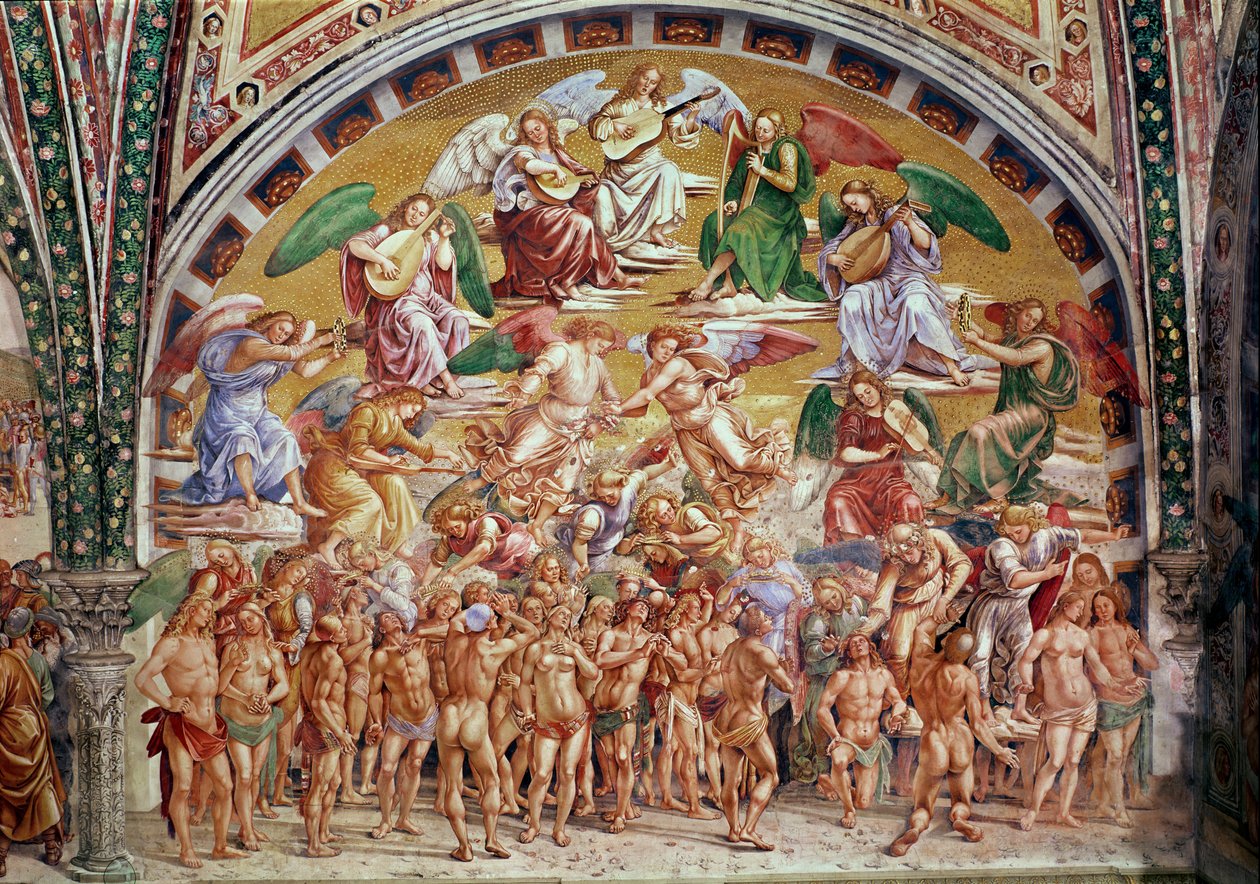La Llamada de los Elegidos al Cielo de Luca Signorelli