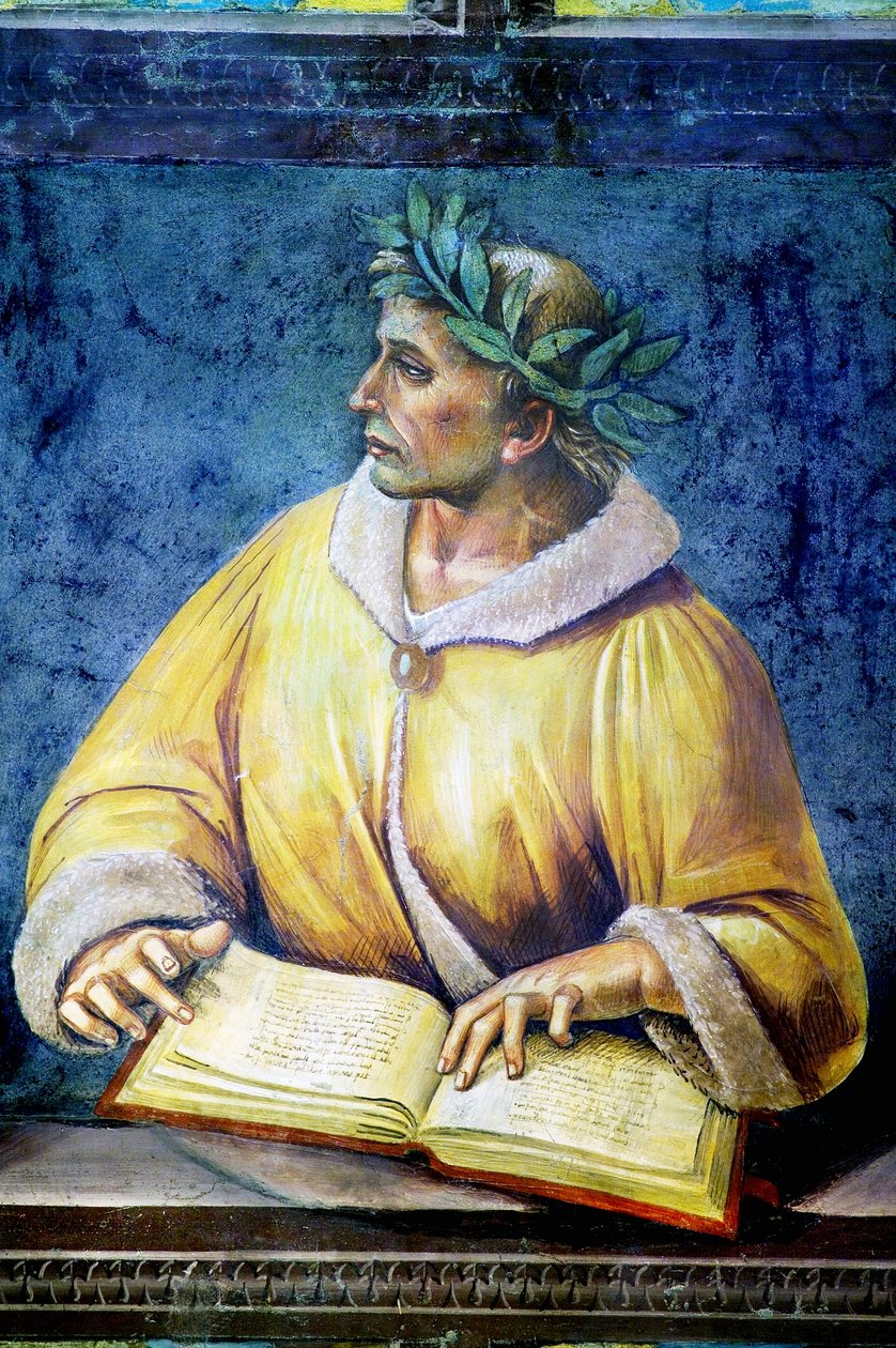 Virgilio, retrato del ciclo de Personas Ilustres de Luca Signorelli