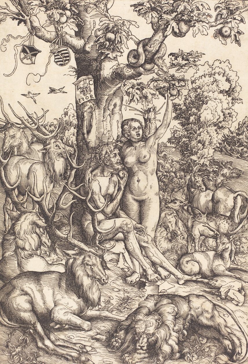 Adán y Eva de Lucas Cranach the Elder
