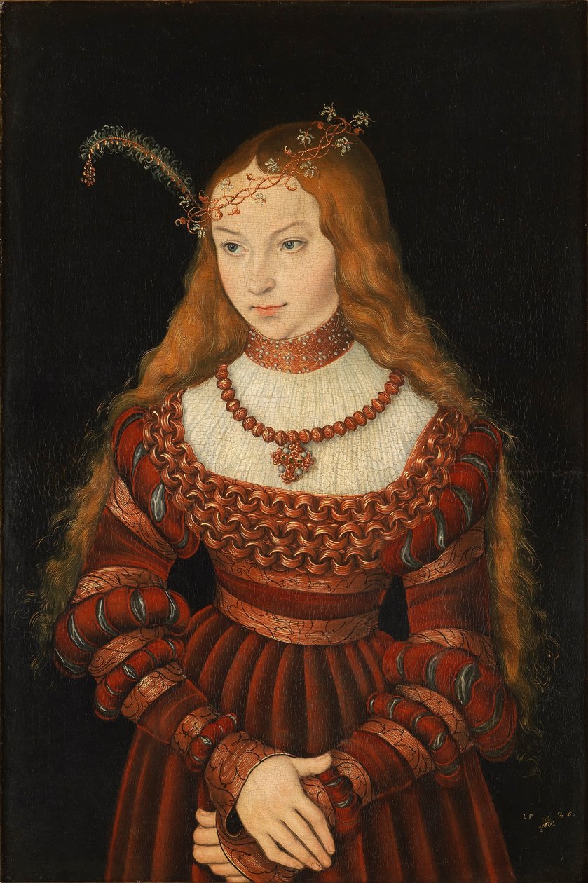 Retrato de la princesa Sibylle de Cleves de Lucas Cranach the Elder