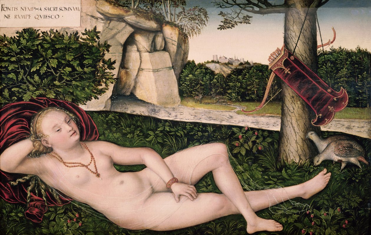 Diana descansando, o La ninfa de la fuente de Lucas Cranach the Elder