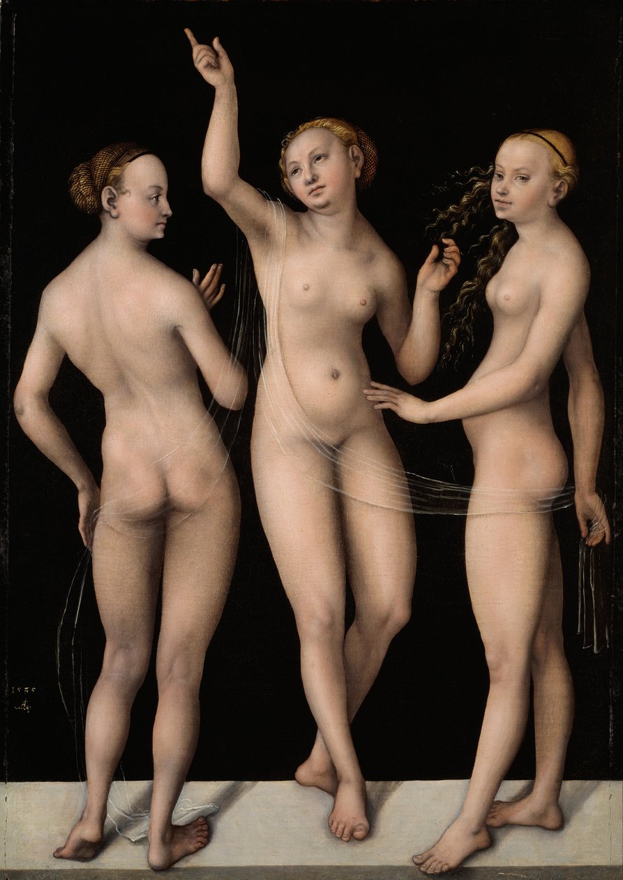 Las tres gracias de Lucas Cranach the Elder