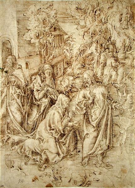 Cristo despidiéndose de su madre de Lucas Cranach the Elder