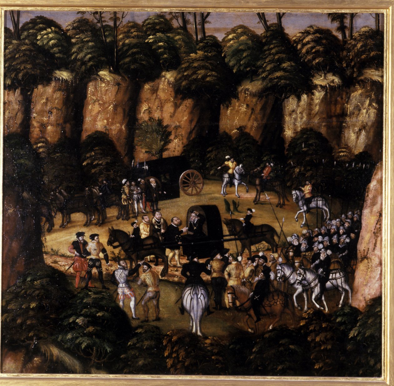 Juan Federico el Magnánimo y el Rey Carlos V de Lucas Cranach the Elder