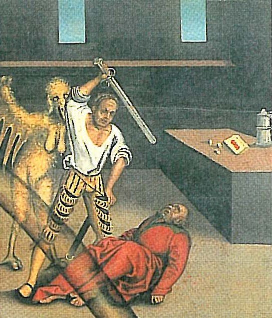 El quinto mandamiento (detalle) de Lucas Cranach the Elder