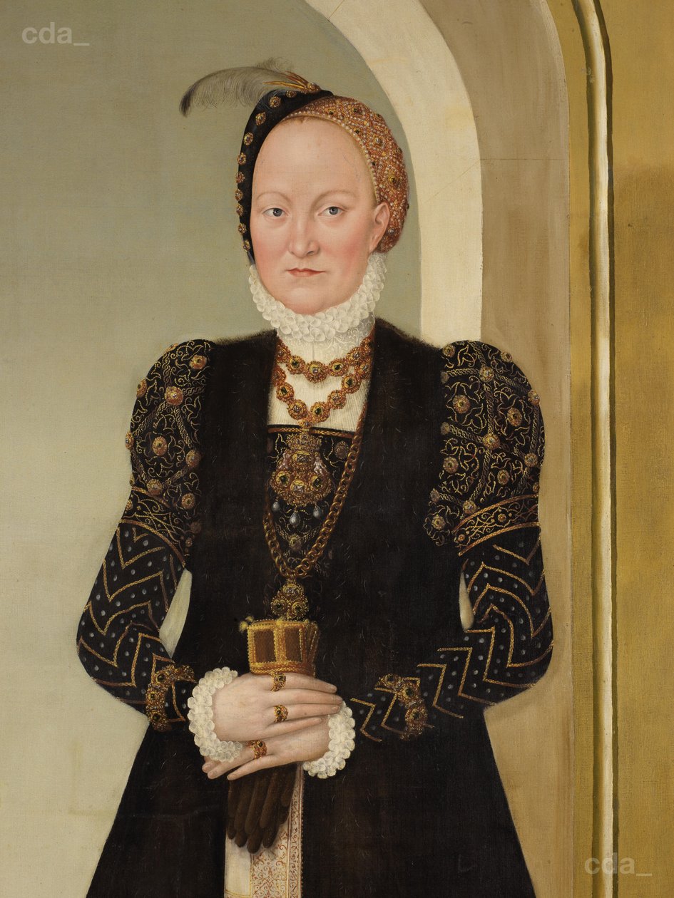 Retrato de la Electora Ana de Lucas Cranach the Younger  