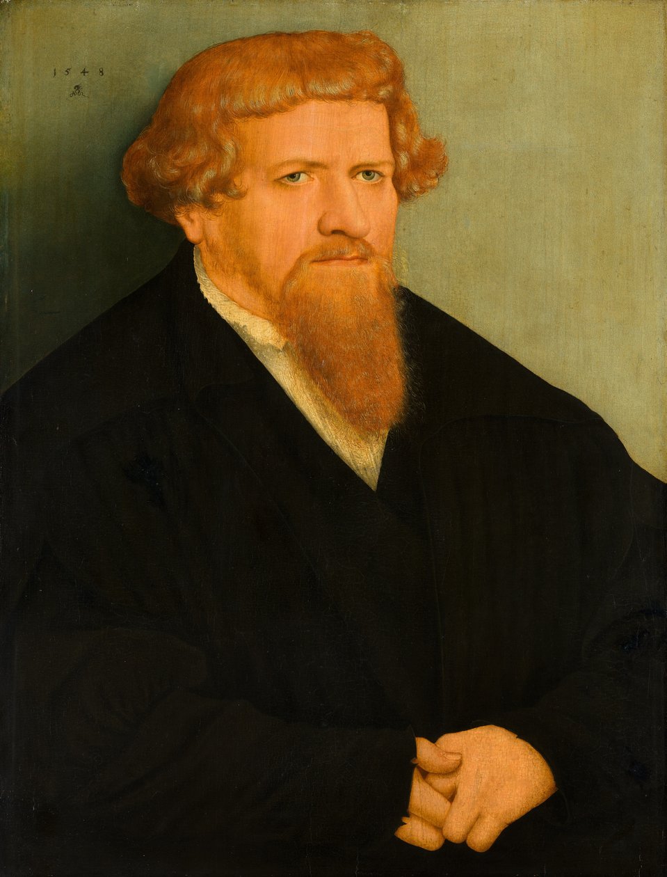 Retrato de un hombre con barba roja de Lucas Cranach the Younger  