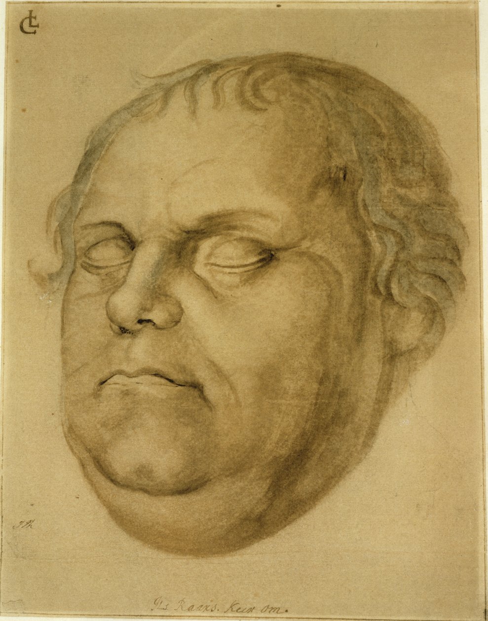 Retrato póstumo, Martín Lutero, 1546 de Lucas Fortenagl