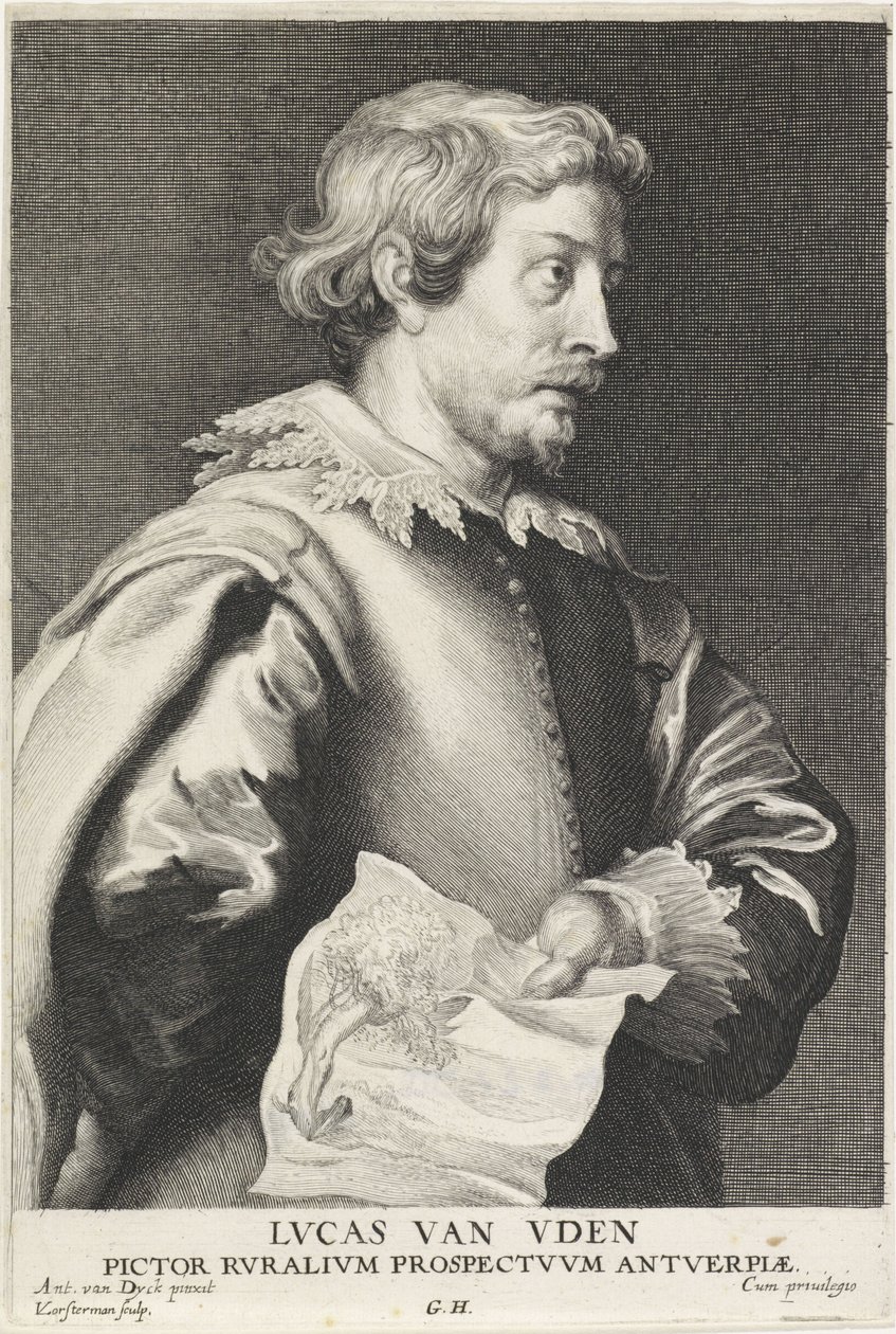 Retrato de Lucas van Uden de Lucas Vorsterman