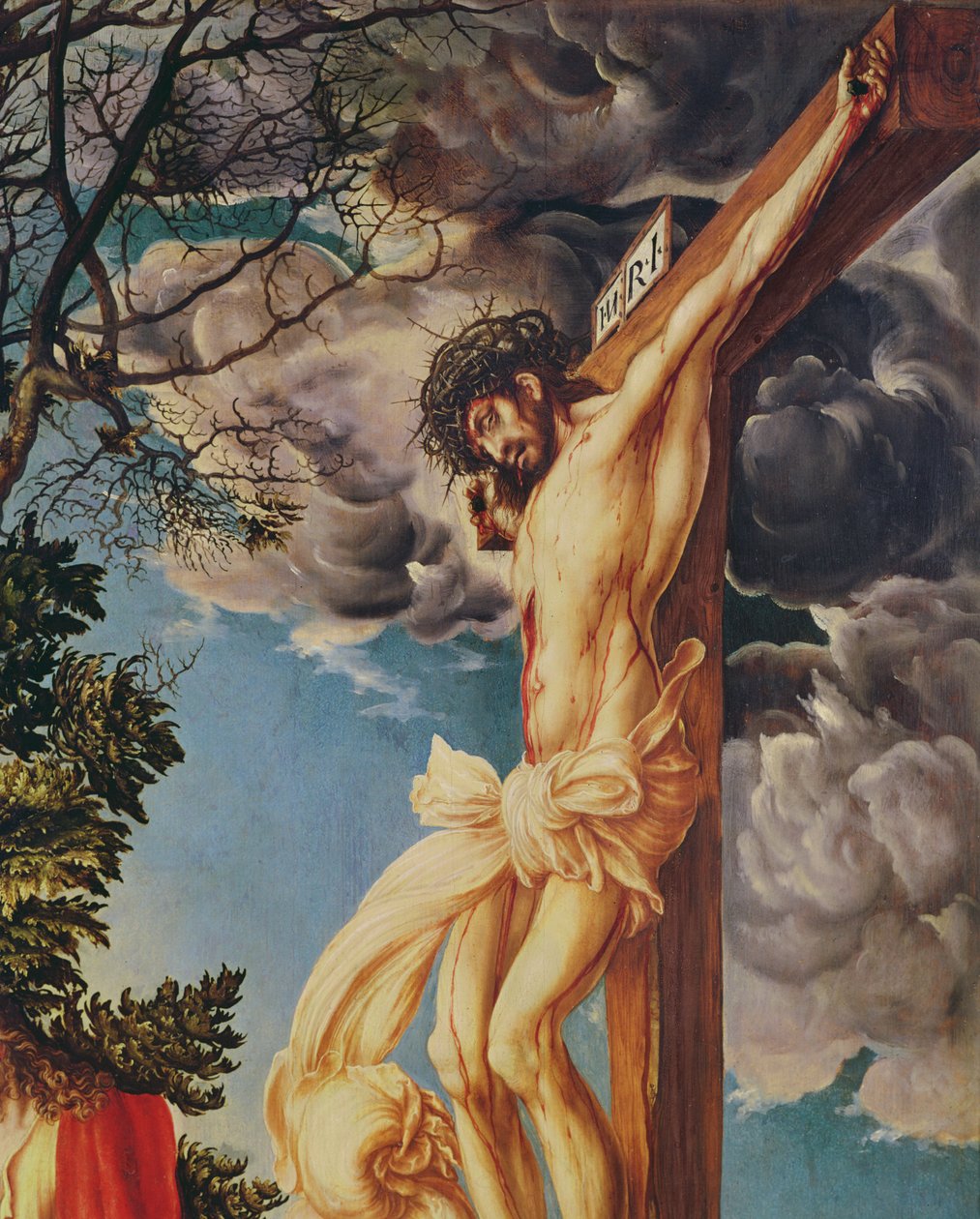 Detalle de La Crucifixión, 1503 de Lucas Cranach the Elder