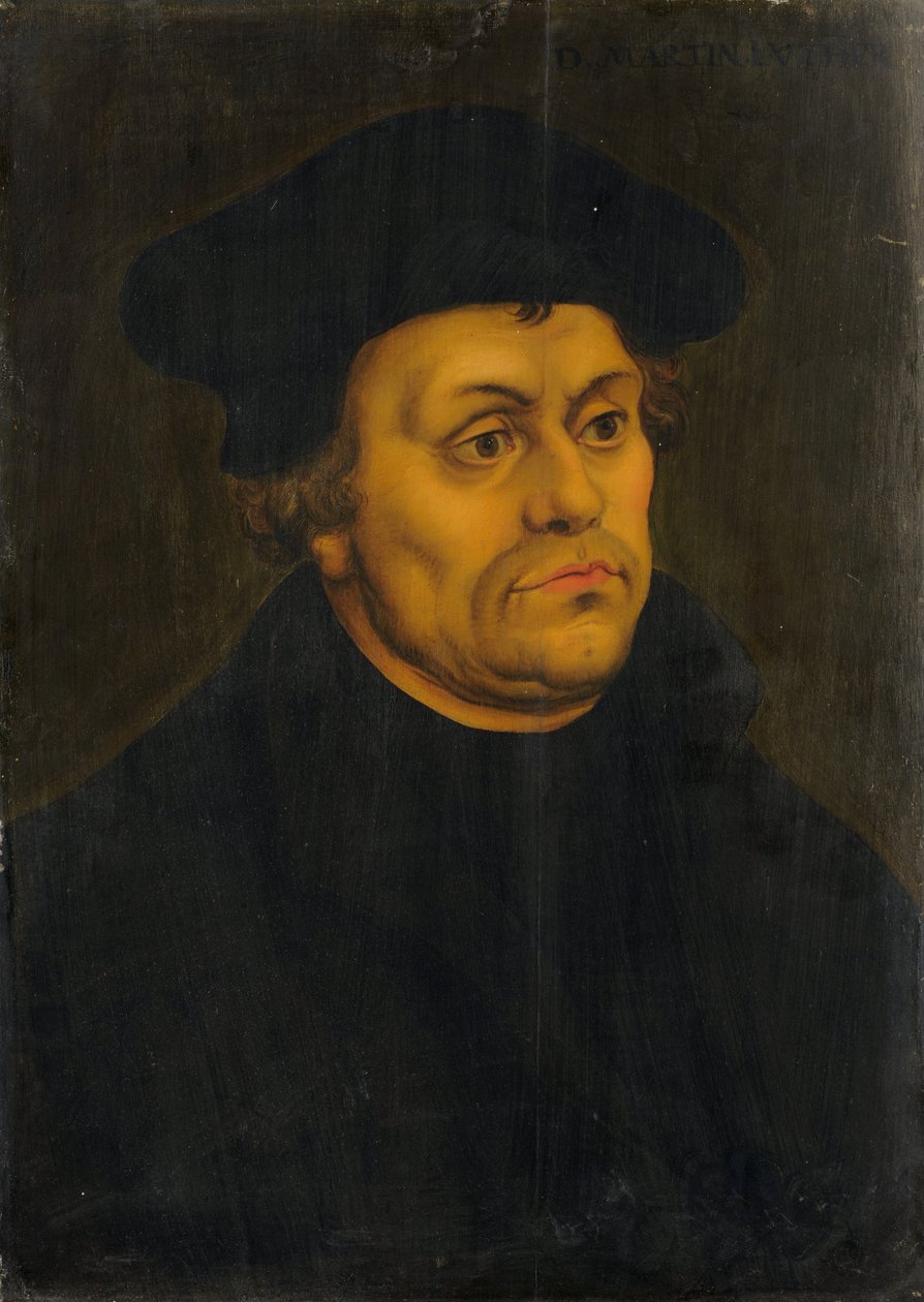 Retrato de Martín Lutero de Lucas Cranach the Elder