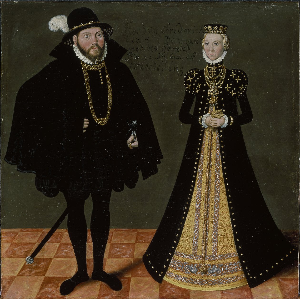 Pareja real alemana no identificada, c.1580-1600 de Lucas the Younger Cranach