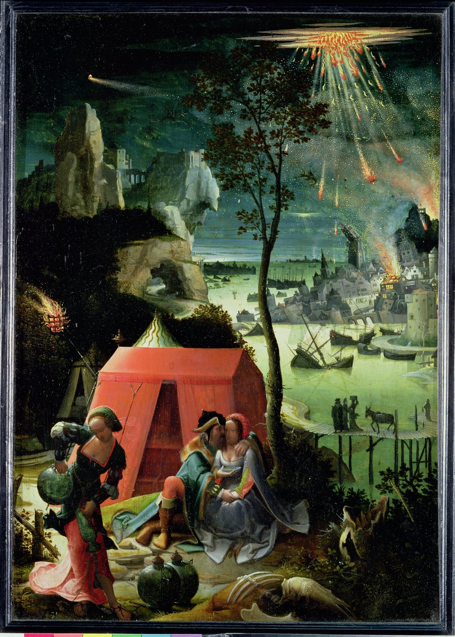 Lot y sus Hijas de Lucas van Leyden