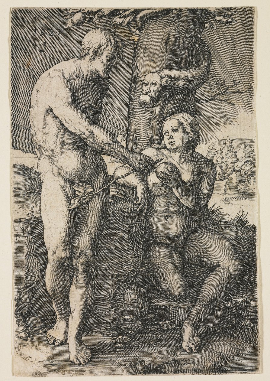 La caída del hombre, 1529 de Lucas van Leyden