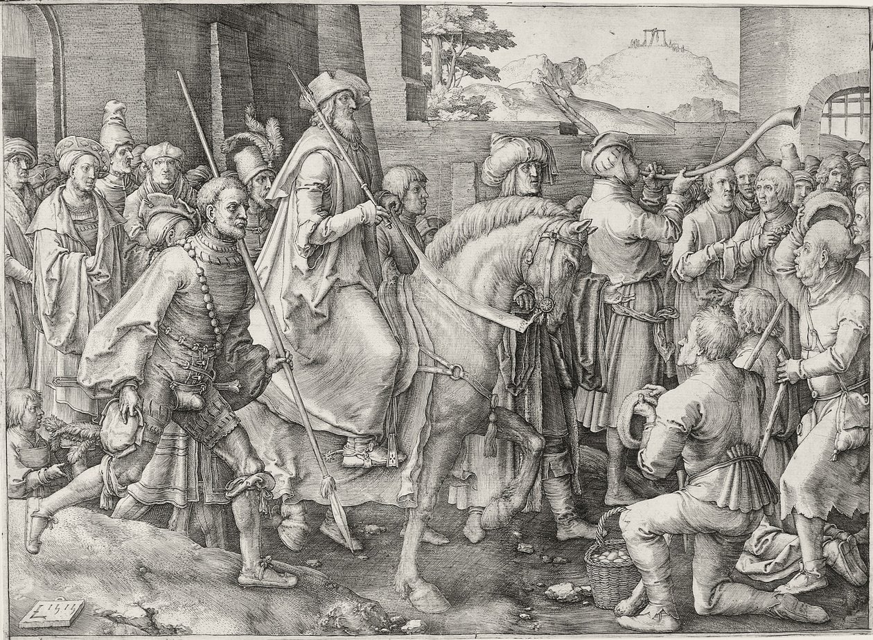 El triunfo de Mardoqueo de Lucas van Leyden