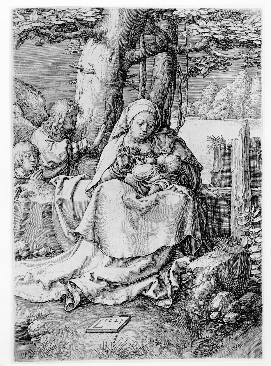 La Virgen y el Niño en un Paisaje de Lucas van Leyden
