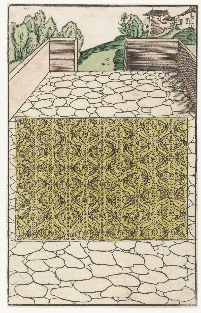 Tabernáculo con patrón de querubines de Lucas Cranach