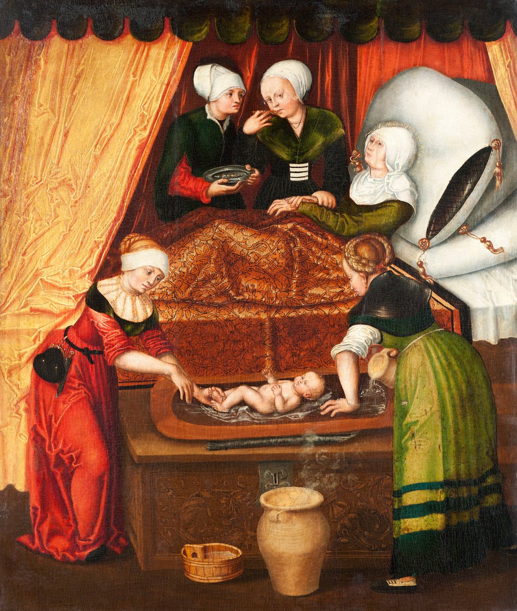 Marias Geburt de Lucas Cranach