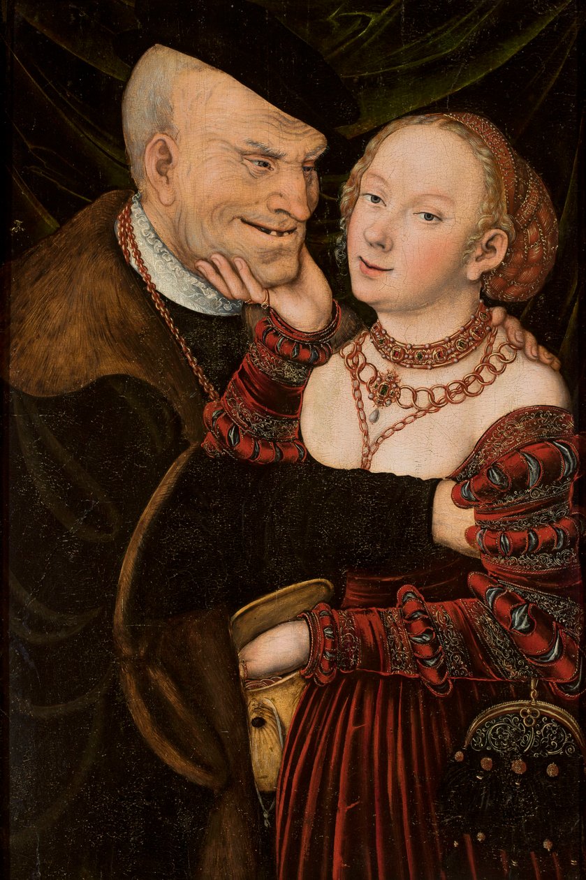 Unpassendes Paar de Lucas Cranach