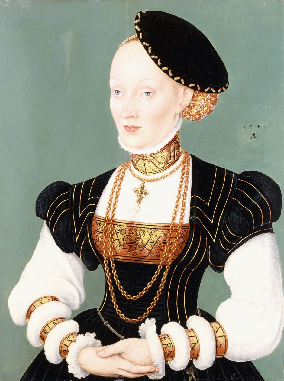 Retrato de Ana de Dinamarca de Lucas Cranach