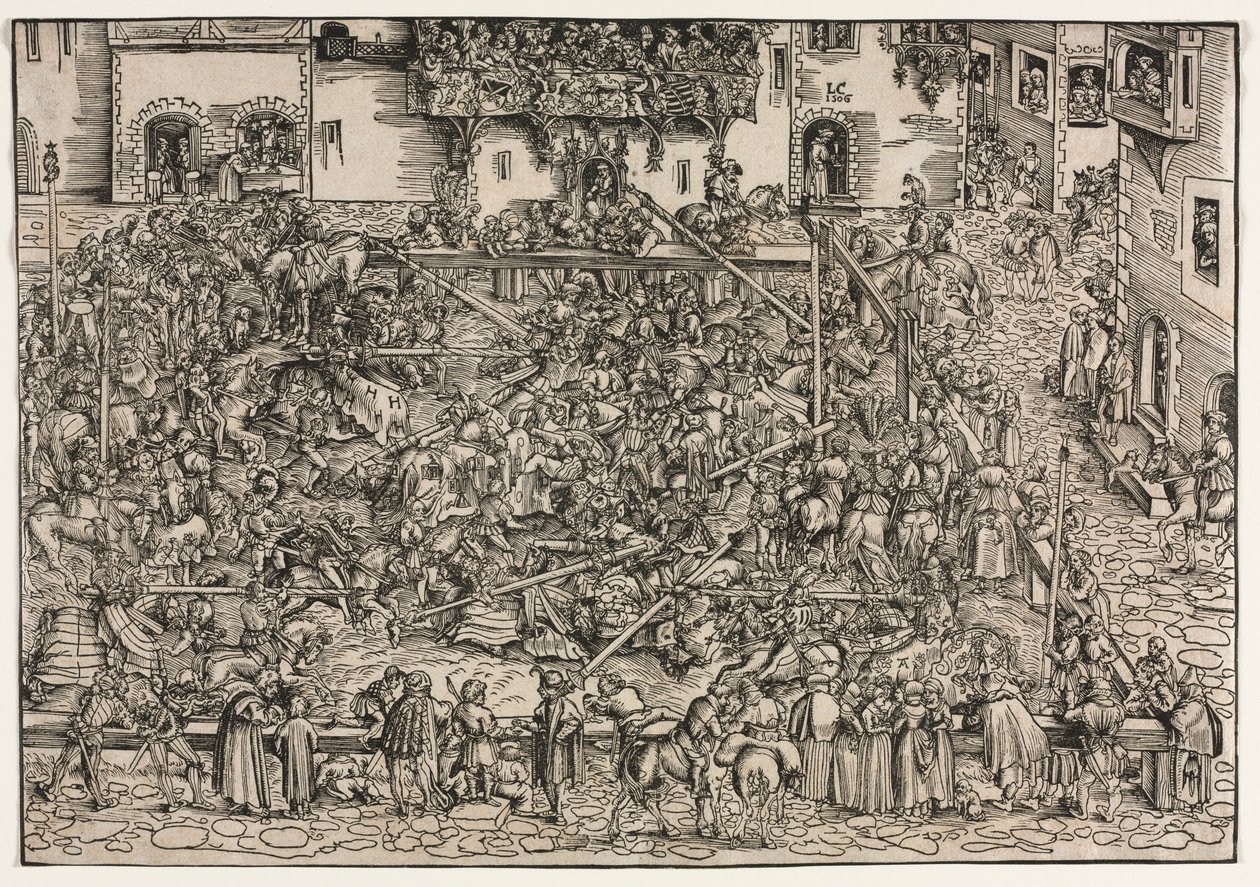 Un torneo, 1506 de Lucas Cranach the Elder