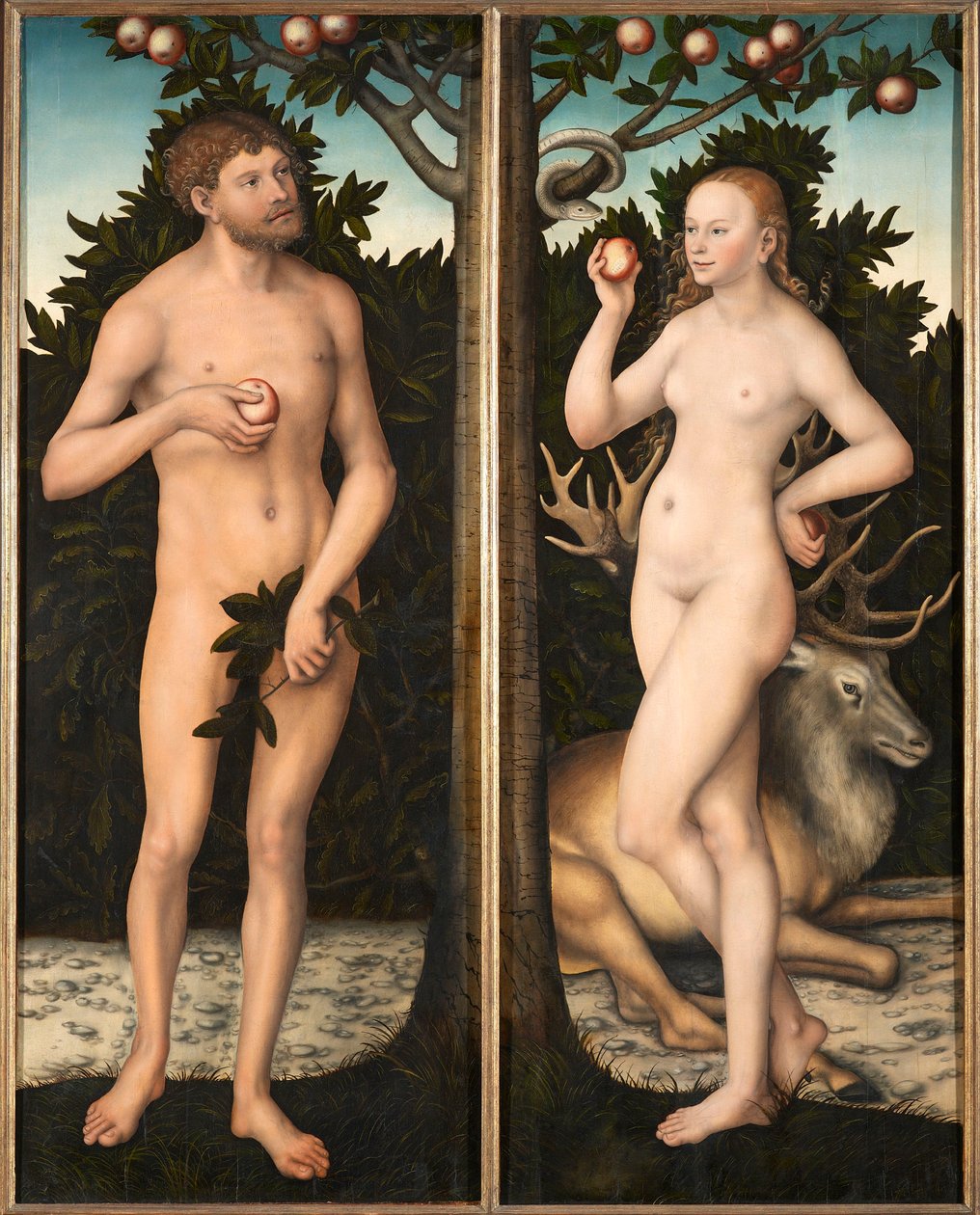 Adán y Eva de Lucas Cranach the Elder