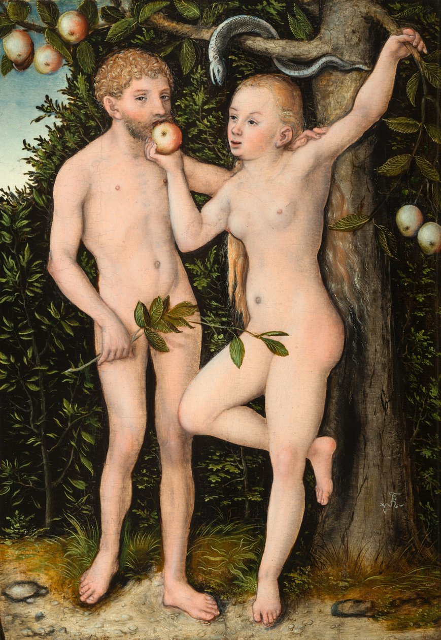 Adán y Eva de Lucas Cranach the Elder