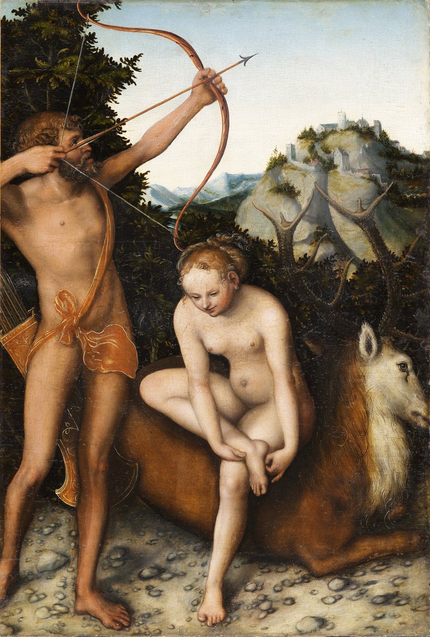 Apolo y Diana, ca 1530 de Lucas Cranach the Elder