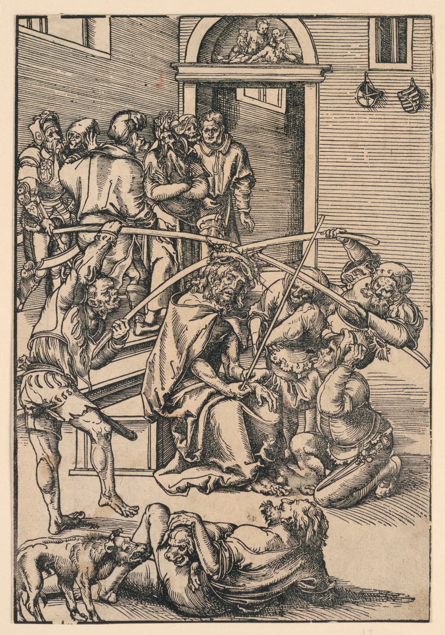 Coronación de Espinas, ilustración de "La Pasión" de Lucas Cranach the Elder