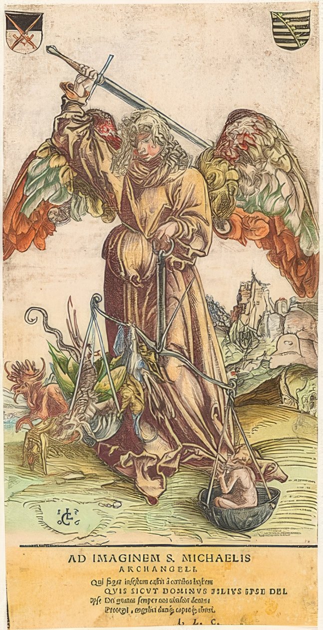 San Miguel como pesador de almas de Lucas Cranach the Elder