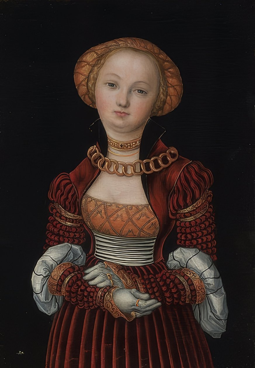 Retrato de mujer, 1525 de Lucas Cranach the Elder