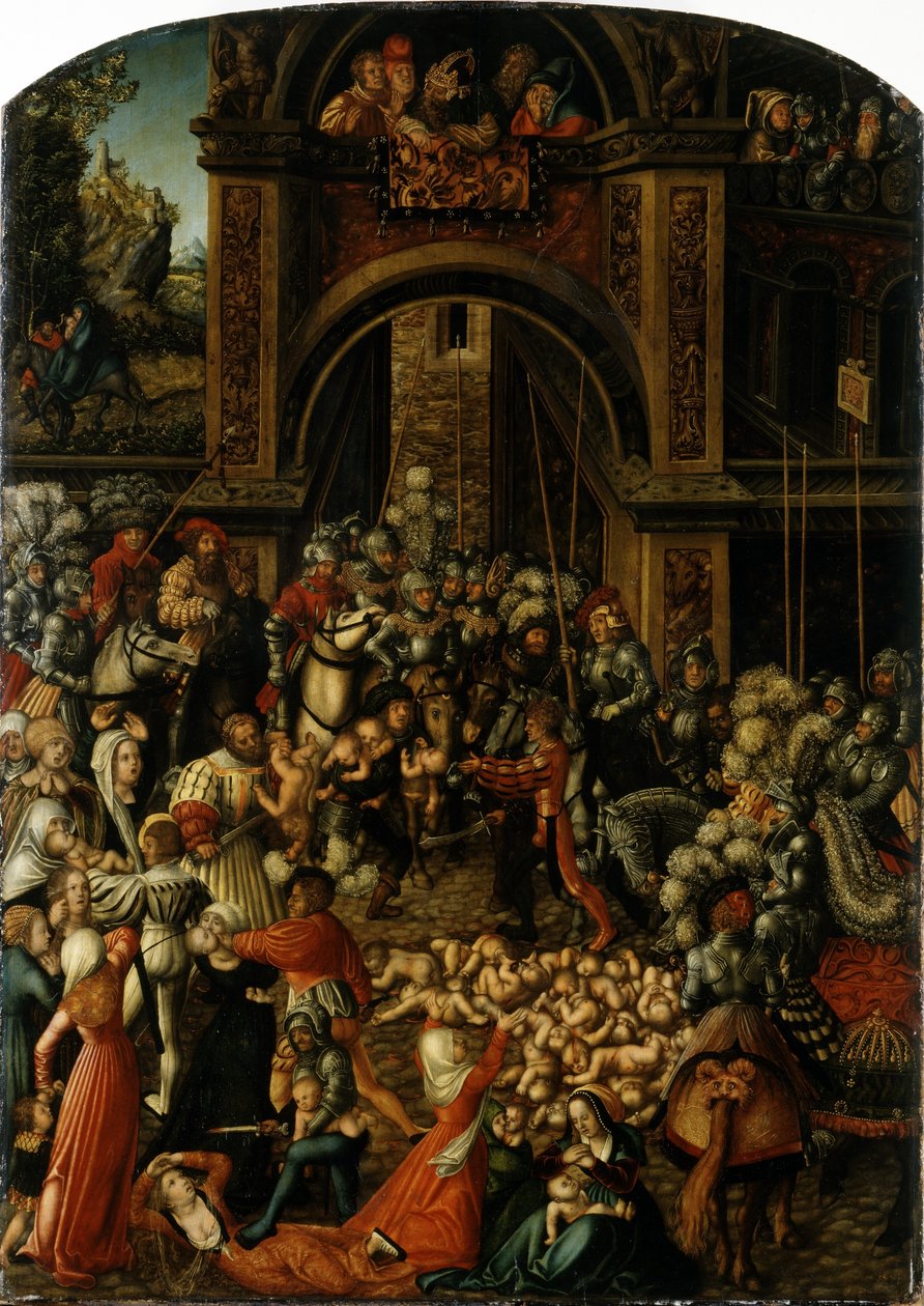 Alemán: Bethlehemitischer Kindermort La masacre de los inocentes de Lucas Cranach the Elder