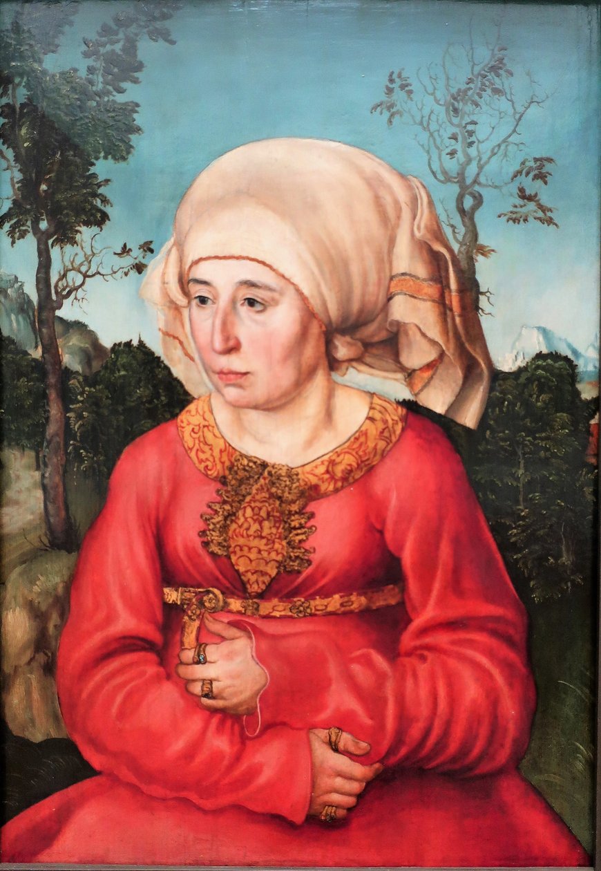 Alemán: Bildnis der Frau eines Rechtsgelehrten Retrato de la esposa de un jurista de Lucas Cranach the Elder