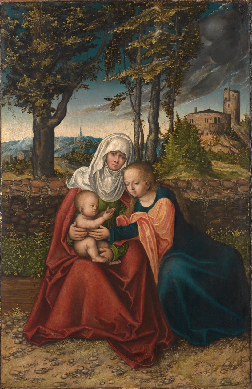 Alemán: Hl. Anna Selbdritt La Virgen y el Niño con Santa Ana de Lucas Cranach the Elder