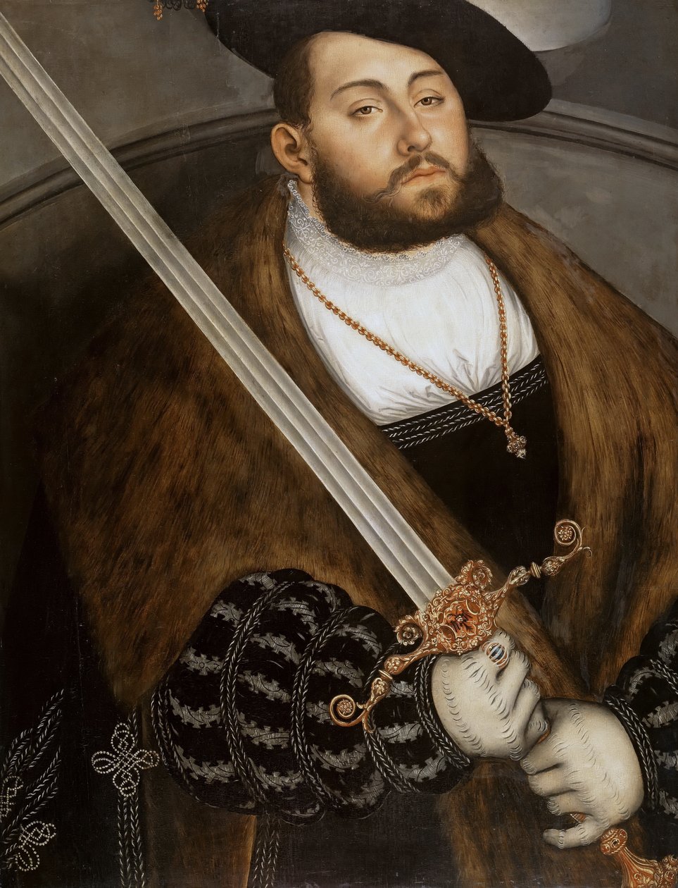 Alemán: Johann Friedrich I, der Großmütige (1503-1554), Elector de Sajonia Johann Friedrich I, el Magnánimo, Elector de Sajonia de Lucas Cranach the Elder
