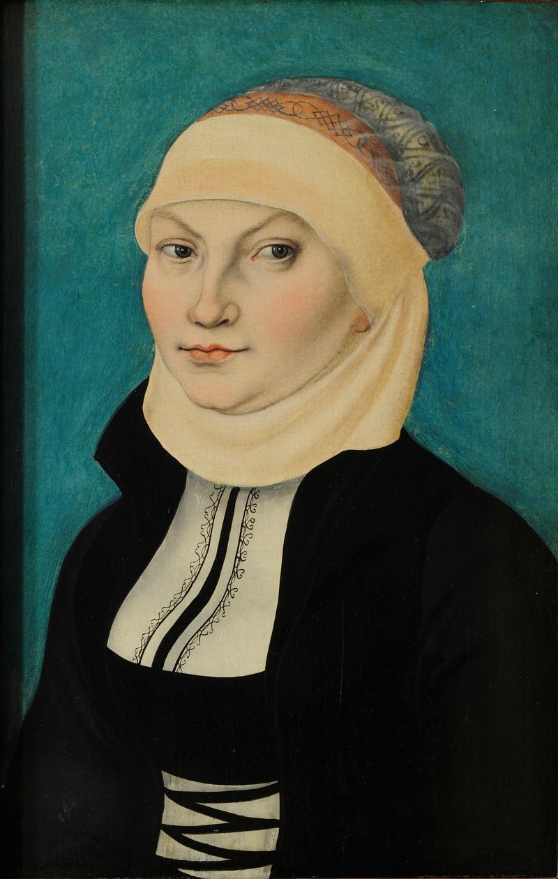 Alemán: Katharina von Bora als Brustbildbnis nach links Katharina de Bora, de busto, mirando a la izquierda de Lucas Cranach the Elder