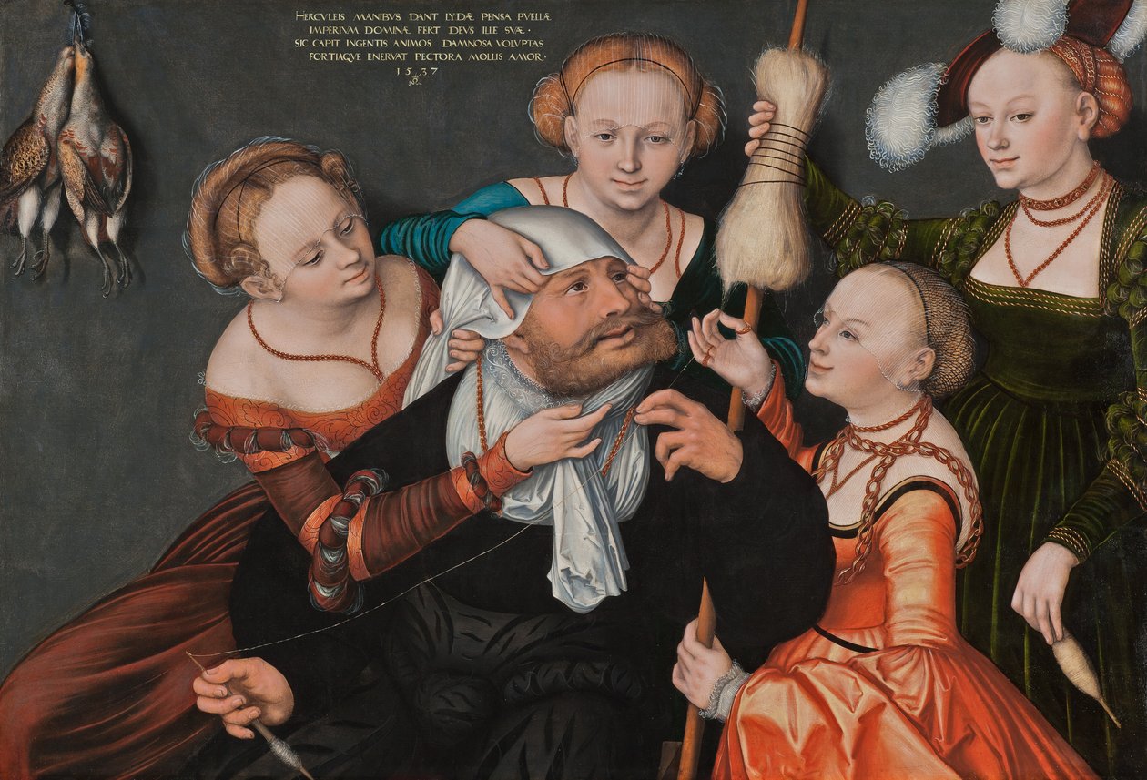 Hércules con Onfalia de Lucas Cranach the Elder