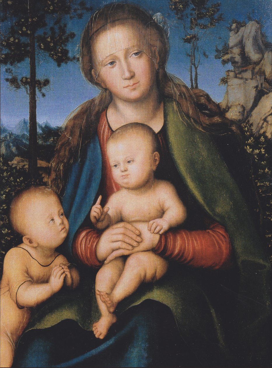 Madonna con Niño y San Juanito de Lucas Cranach the Elder