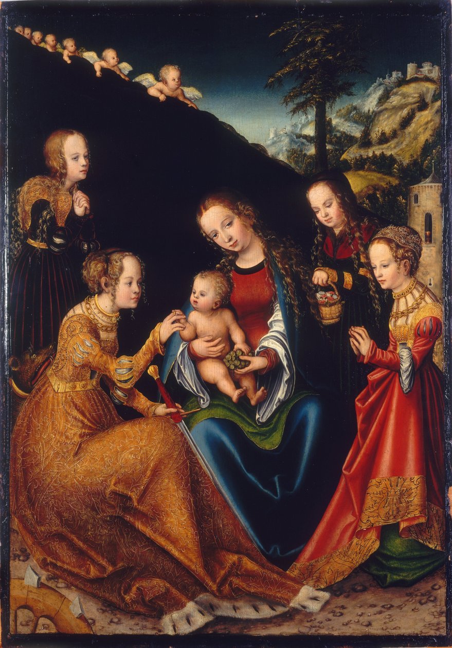 Matrimonio de Santa Catalina de Lucas Cranach the Elder