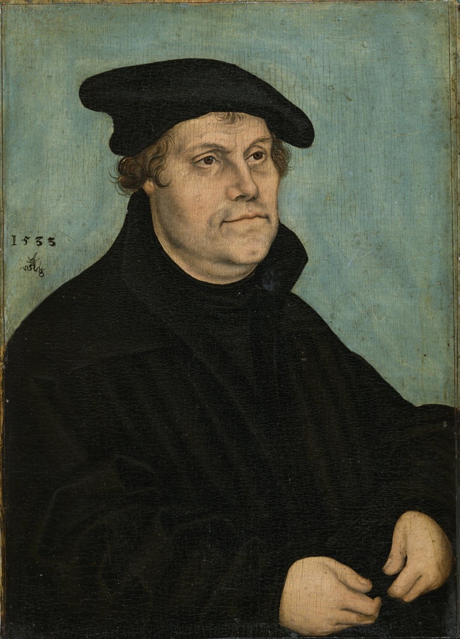 Martín Lutero 1483-1546 a la edad de 50 años, 1533 de Lucas Cranach the Elder