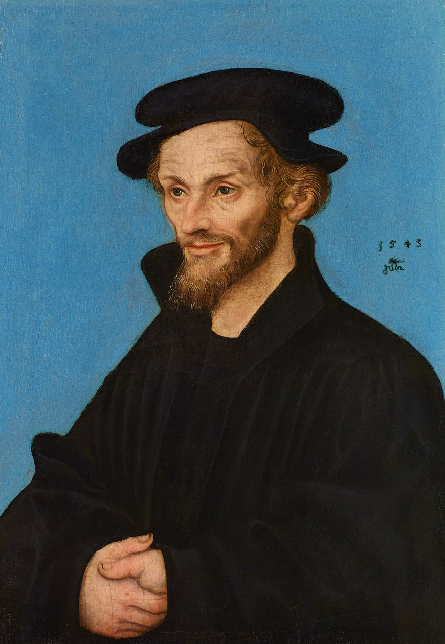 Retrato de Philipp Melanchthon de Lucas Cranach the Elder