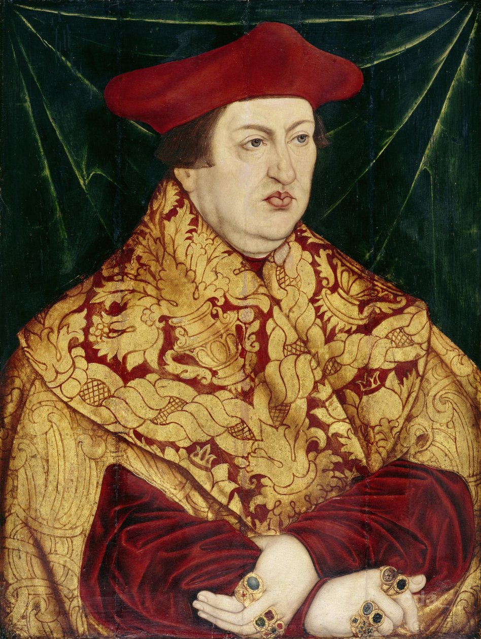 Retrato del cardenal Alberto de Brandemburgo de Lucas Cranach the Elder