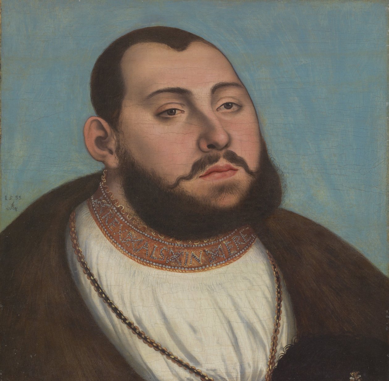 Retrato de Juan Federico el Magnánimo, Elector y Duque de Sajonia de Lucas Cranach the Elder
