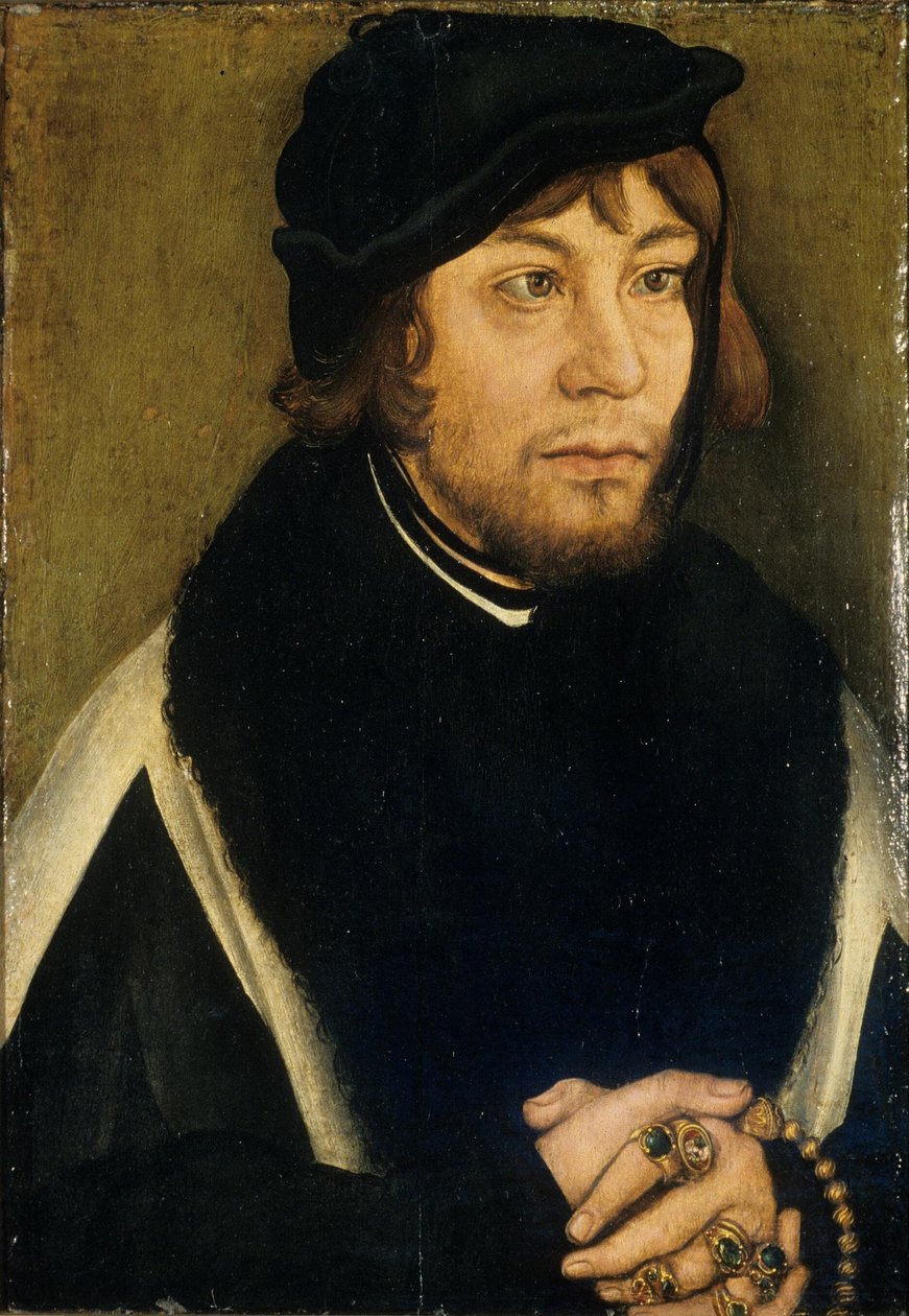 Retrato del margrave Alberto de Brandeburgo-Ansbach de Lucas Cranach the Elder